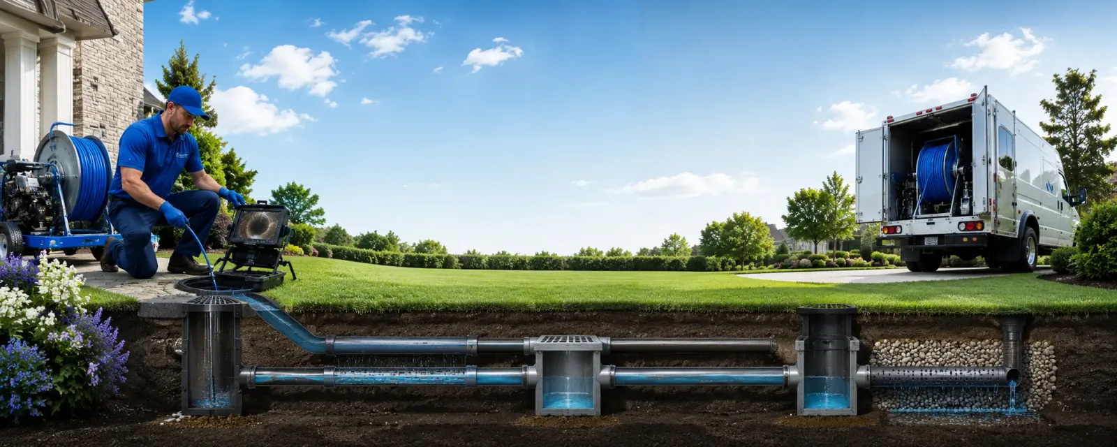 Outdoor drain cleaning information for Broadview, IL